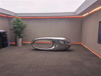 Bwrdd bar wedi'i orffen drych dur gwrthstaen